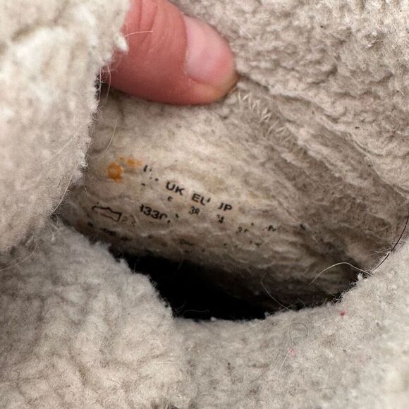 Timberland Women's Leather Waterproof Roll Fold-Over Teddy Fleece Boots Size 8 - Picture 10 of 12